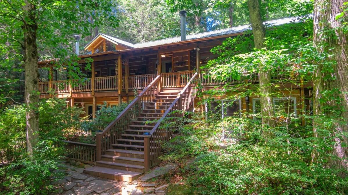 Вилла Waterfront Mountain Cabin With Hot Tub Блу-Ридж Экстерьер фото