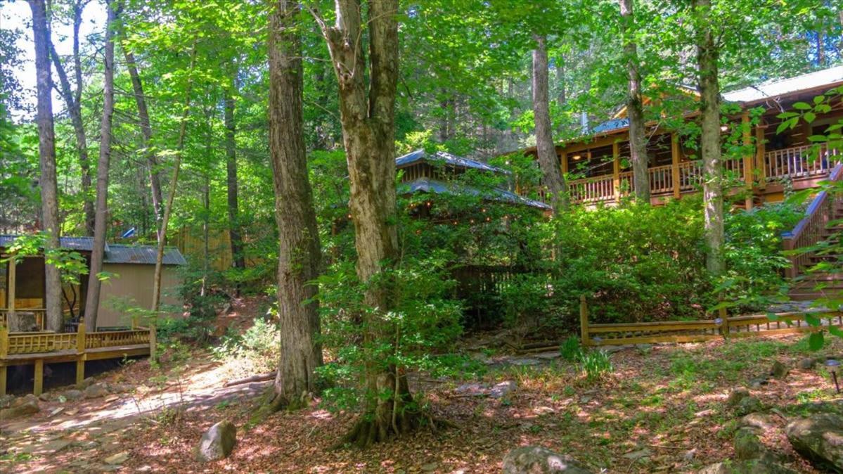 Вилла Waterfront Mountain Cabin With Hot Tub Блу-Ридж Экстерьер фото